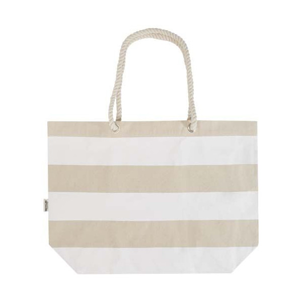 Tote bag de plage Florida recyclé GRS 270 g/m² - Sac shopping en coton 100 % recyclé certifié GRS - BCM Goodies