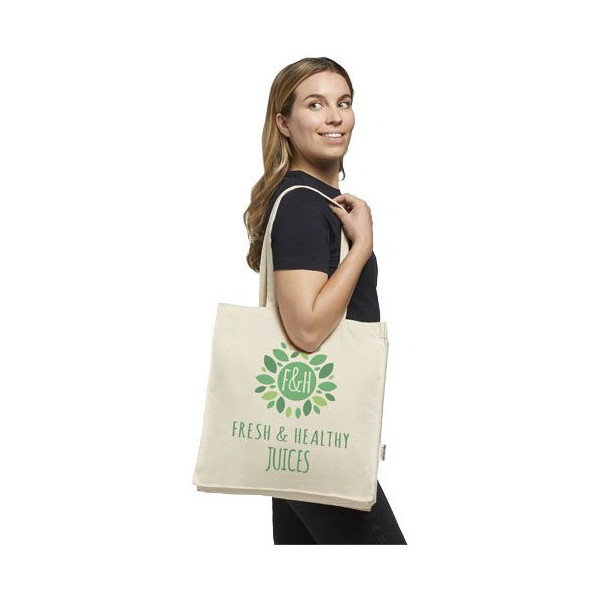 Sac shopping Odessa en coton recyclé certifié GRS - 13 litres, 10 kg - BCM Goodies
