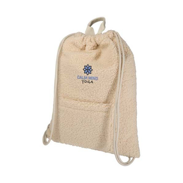 Sac à dos avec cordon sherpa Bear en polyester recyclé certifié GRS - 9 litres