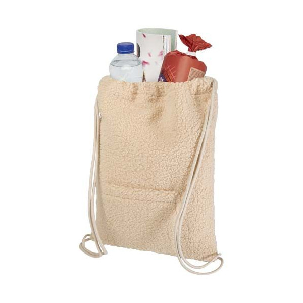 Sac à dos avec cordon sherpa Bear en polyester recyclé certifié GRS - 9 litres