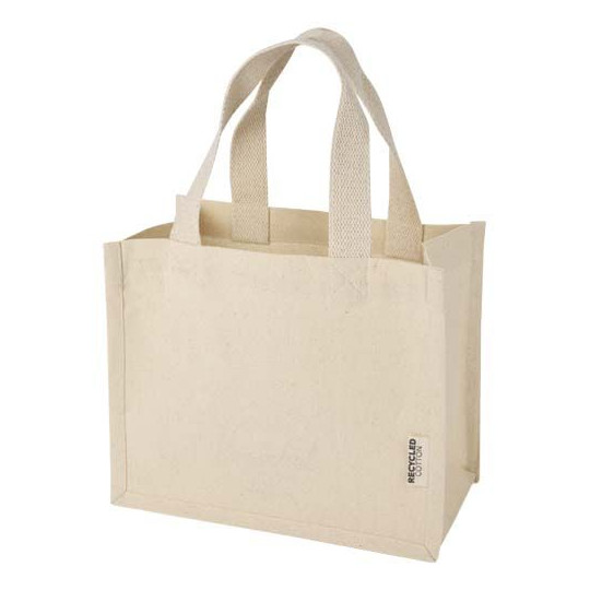 Mini sac shopping Odessa à soufflet en coton recyclé certifié GRS - Inde - 120 g