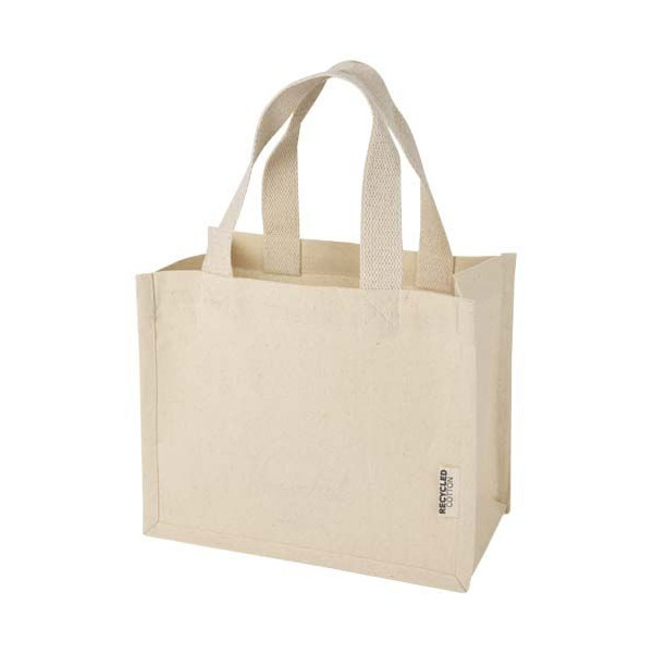 Mini sac shopping Odessa à soufflet en coton recyclé certifié GRS - Inde - 120 g