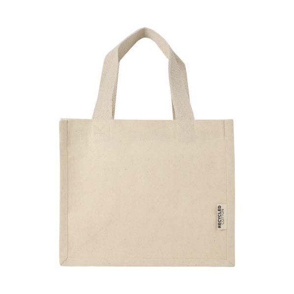 Mini sac shopping Odessa à soufflet en coton recyclé certifié GRS - Inde - 120 g