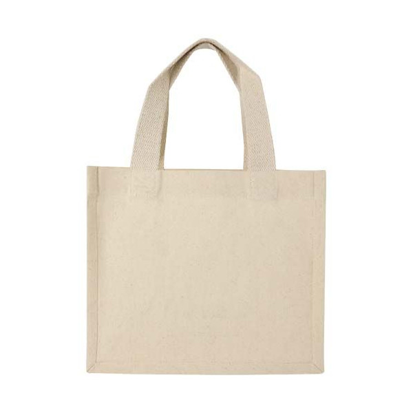 Mini sac shopping Odessa à soufflet en coton recyclé certifié GRS - Inde - 120 g
