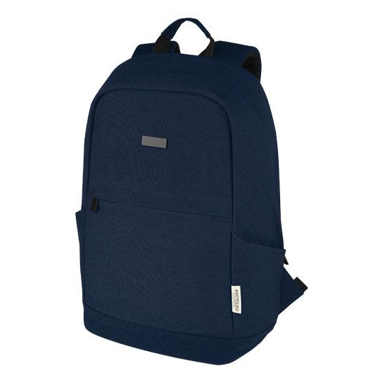 Sac à dos anti-vol pour ordinateur portable Joey de 18 L en toile recyclée GRS 15,6 pouces - Personnalisable | BCM Goodies