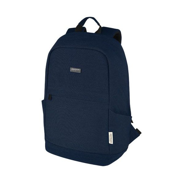 Sac à dos anti-vol pour ordinateur portable Joey de 18 L en toile recyclée GRS 15,6 pouces - Personnalisable | BCM Goodies