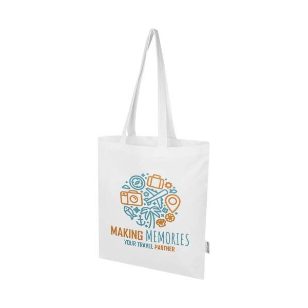 Sac shopping Peru Blend en coton recyclé GRS 180 g/m2 7 L - Personnalisable pour entreprise - BCM Goodies