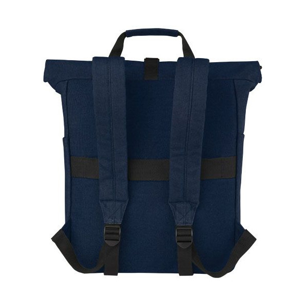 Sac à dos pour ordinateur portable Joey 15L en toile recyclée GRS 15 pouces - Personnalisable - BCM Goodies