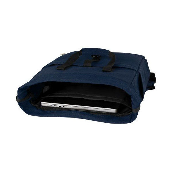 Sac à dos pour ordinateur portable Joey 15L en toile recyclée GRS 15 pouces - Personnalisable - BCM Goodies