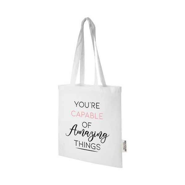 Sac shopping Madras en coton certifié GRS de 140 g/m2 de 7 L - Produit polyvalent et écologique - BCM Goodies