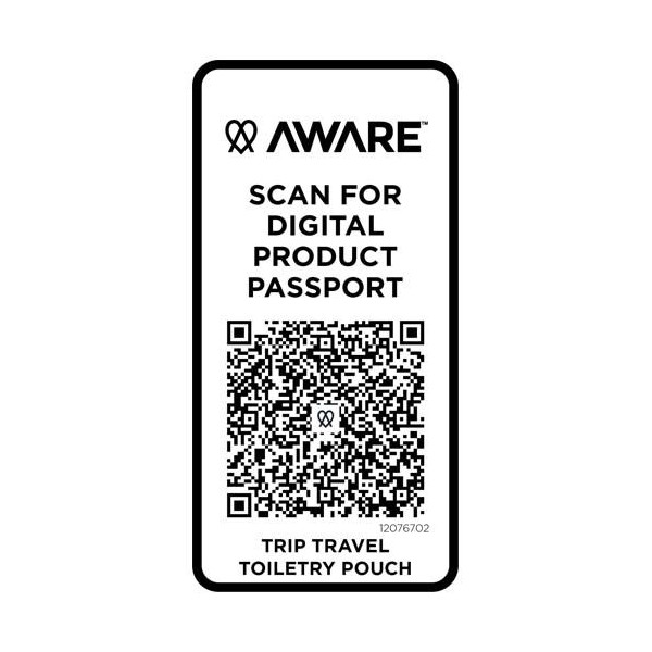 Trousse de toilette de voyage Trip Aware™ de 2 L en matériaux recyclés - Personnalisable pour événements d'entreprise - BCM