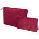 Trousse de toilette en polyester velvet gomme recyclé certifié GRS - Set de 2 pochettes pour voyages d'affaires - BCM Goodi