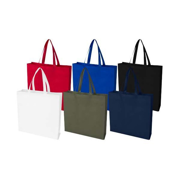 Sac shopping à soufflets EcoSeal non tissé recyclé et certifié GRS 12 L | BCM Goodies