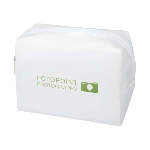 Trousse de toilette Muse en RPET certifié GRS - Accessoire de voyage pratique en polyester recyclé pour articles de toilette - P