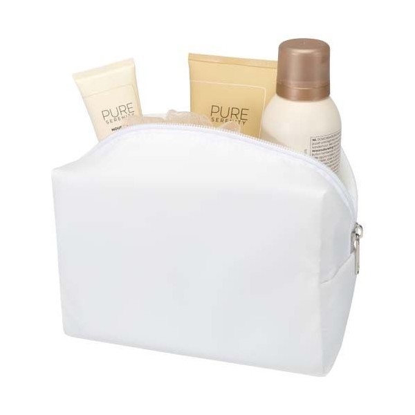Trousse de toilette Muse en RPET certifié GRS - Accessoire de voyage pratique en polyester recyclé pour articles de toilette - P
