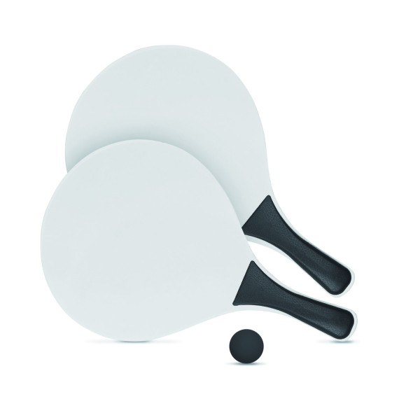 Raquette de plage MATCH - Set de tennis de plage avec raquettes MDF et balle souple
