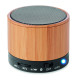 Haut-parleur sans fil en bambou ROUND BAMBOO - Qualité sonore exceptionnelle - BCM Goodies
