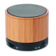 Haut-parleur sans fil en bambou ROUND BAMBOO - Qualité sonore exceptionnelle - BCM Goodies