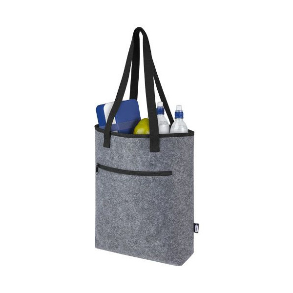 Sac shopping isotherme Felta GRS en feutrine recyclée de 12 L Personnalisable | BCM Goodies