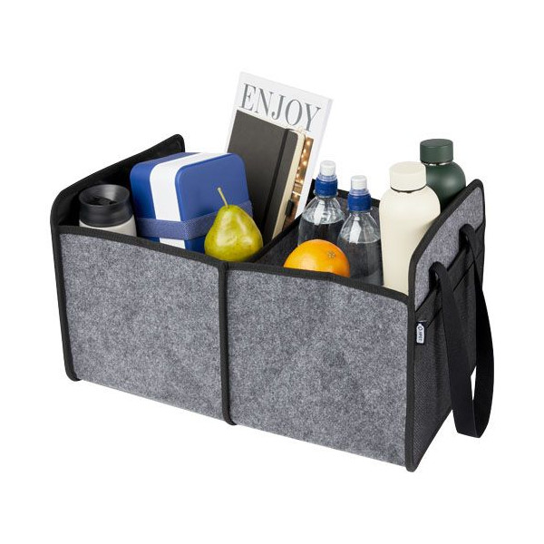 Rangement pliable pour voiture Felta en feutre recyclé certifié GRS Personnalisable | BCM Goodies