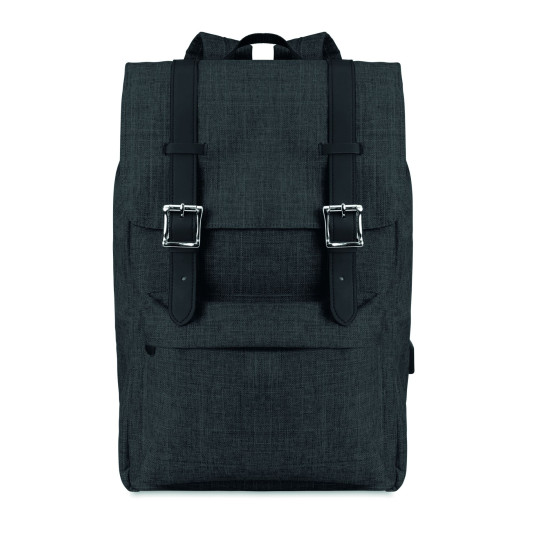 Sac à dos en polyester 600D RIGA avec compartiment pour ordinateur portable 15 pouces - BCM Goodies