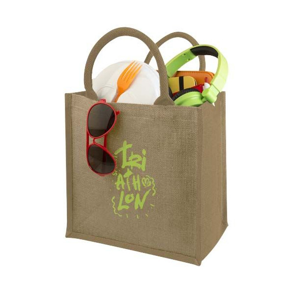Sac fourre-tout en jute Chennai 16L Personnalisable | BCM Goodies