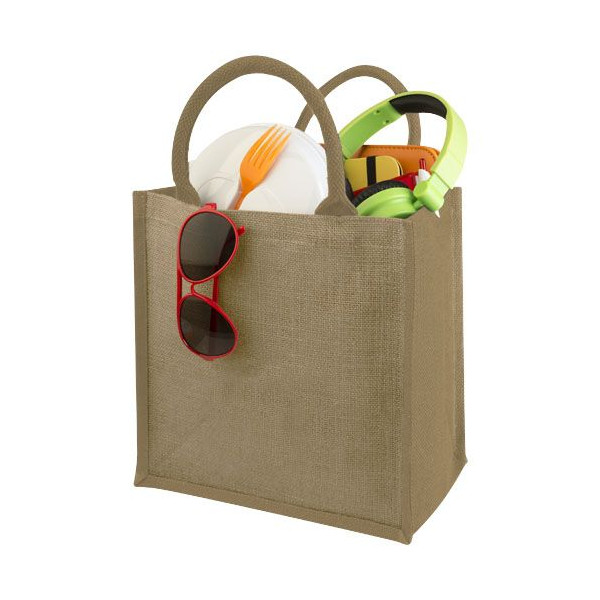Sac fourre-tout en jute Chennai 16L Personnalisable | BCM Goodies
