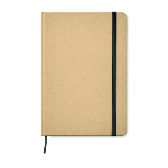 Carnet A5 en carton recyclé EVERWRITE - Carnet écologique avec couverture rigide en carton recyclé, idéal pour les déplacements 