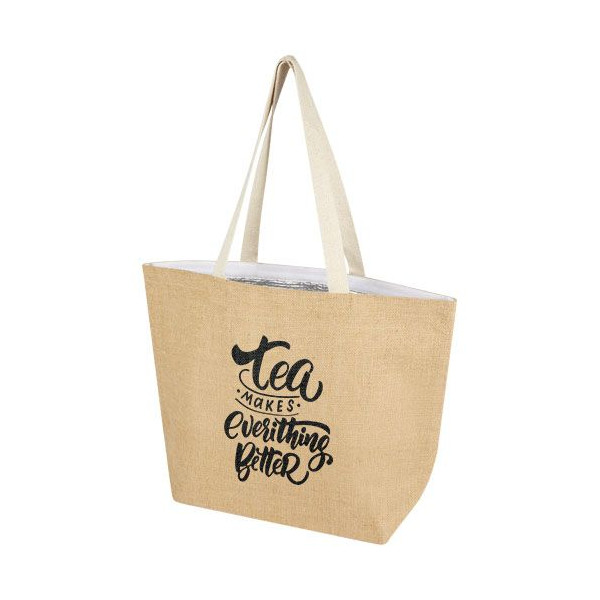 Sac shopping isotherme Juta de 12 L en jute 300 g/m² Personnalisable | BCM Goodies