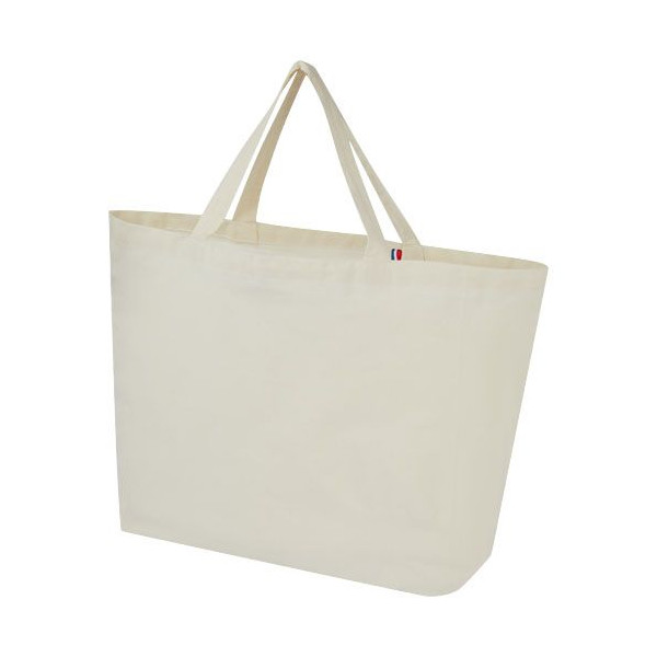 Sac shopping Cannes en tissu recyclé de 200 g/m2 Personnalisable | BCM Goodies