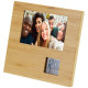 Cadre photo Sasa en bambou avec thermomètre Personnalisable | BCM Goodies