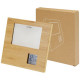 Cadre photo Sasa en bambou avec thermomètre Personnalisable | BCM Goodies