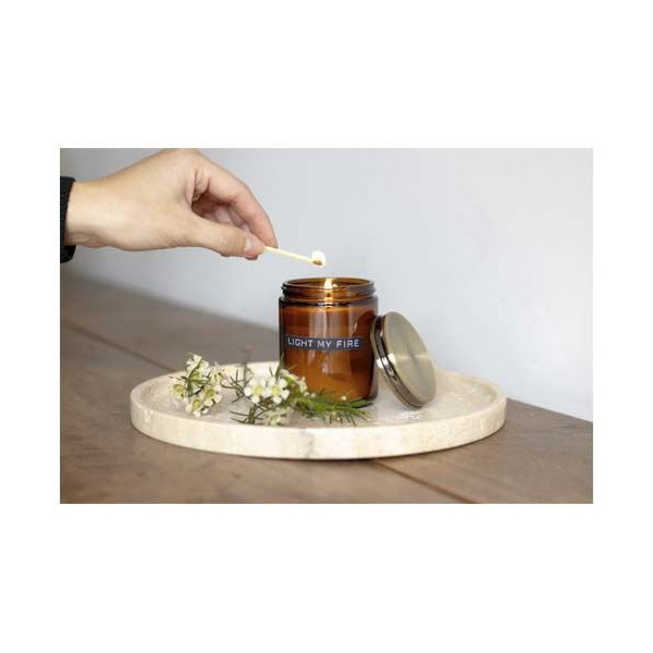 Bougie parfumée Wellmark parfum bois de cèdre Personnalisable | BCM Goodies