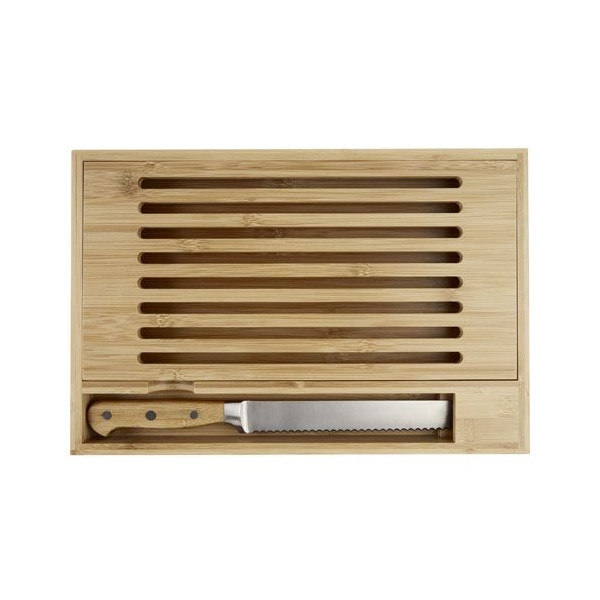 Planche à découper en bambou Pao avec couteau Personnalisable | BCM Goodies