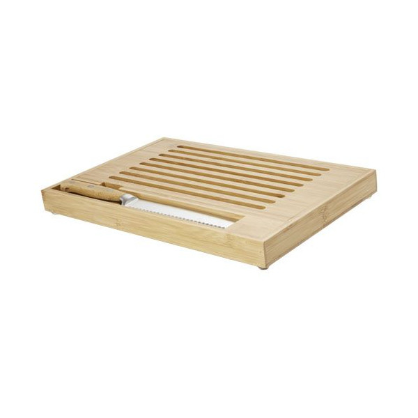 Planche à découper en bambou Pao avec couteau Personnalisable | BCM Goodies