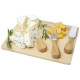 Plateau à fromage et ustensiles Ement en bambou Personnalisable | BCM Goodies