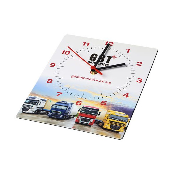 Horloge murale rectangulaire Brite-Clock® Personnalisable | BCM Goodies