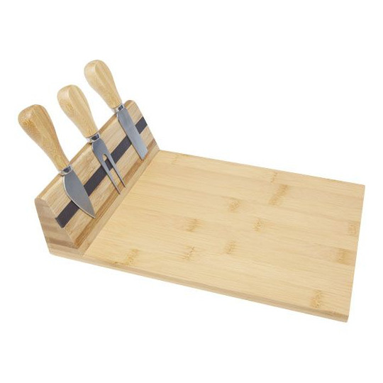 Plateau à fromage et accessoires magnétiques Mancheg en bambou Personnalisable | BCM Goodies