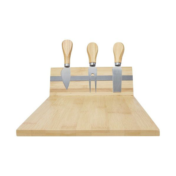 Plateau à fromage et accessoires magnétiques Mancheg en bambou Personnalisable | BCM Goodies