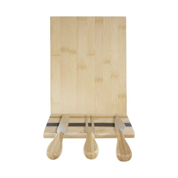 Plateau à fromage et accessoires magnétiques Mancheg en bambou Personnalisable | BCM Goodies