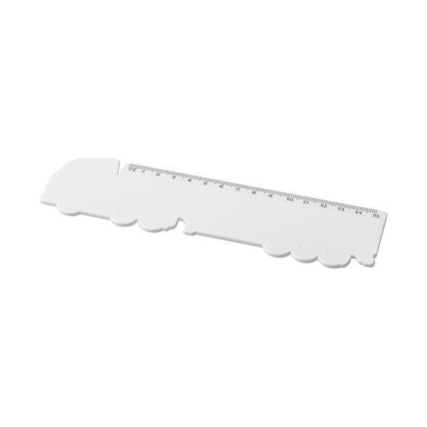 Règle Tait de 15 cm en plastique recyclé en forme de camion Personnalisable | BCM Goodies