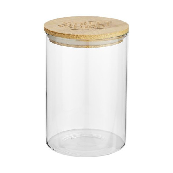 Récipient alimentaire Boley de 550 ml en verre Personnalisable | BCM Goodies