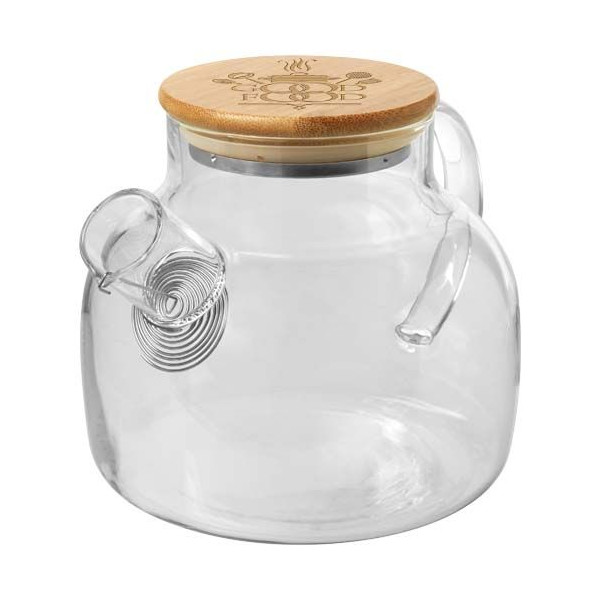 Théière Zen avec passoire et couvercle en bambou Personnalisable | BCM Goodies