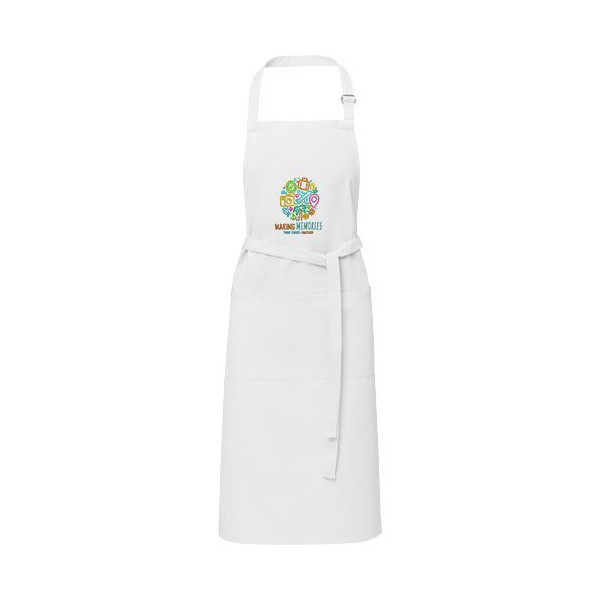 Tablier ajustable Andrea 240 g/m² avec bretelle réglable au cou - BCM Goodies