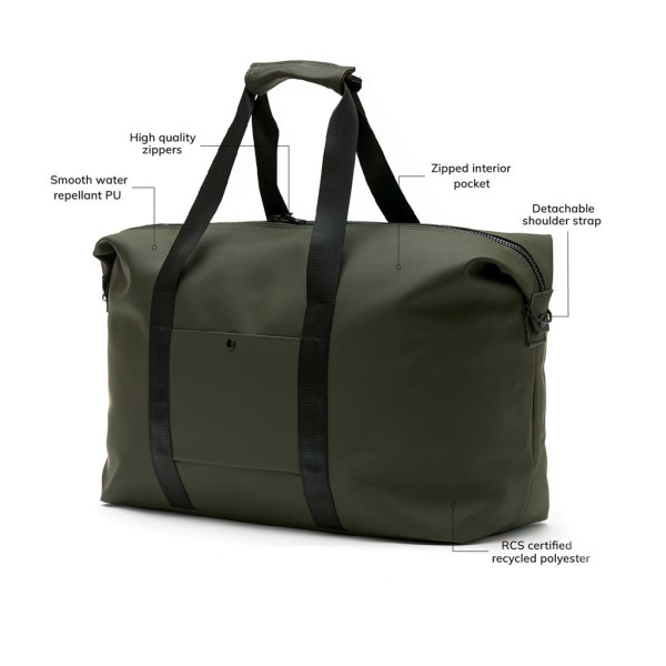 Sac weekend Baltimore VINGA en cuir nubuck végan - Accessoire de voyage élégant et pratique