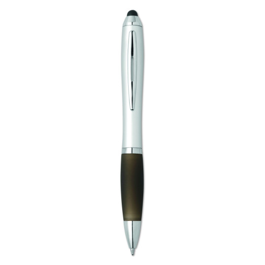 Stylo-stylet RIOTOUCH en ABS de haute qualité - Stylo bille twist avec grip souple pour écrans tactiles - Encre bleue de qualité