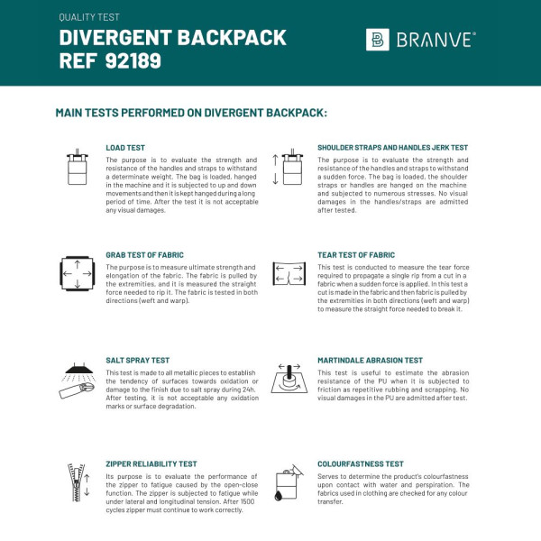 DIVERGENT BACKPACK I. Sac à dos pour ordinateur portable jusquà 15.6 en denim et PU