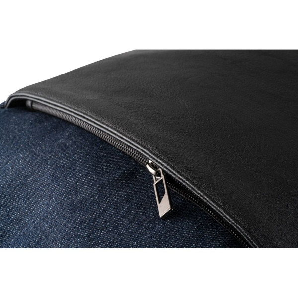DIVERGENT BACKPACK I. Sac à dos pour ordinateur portable jusquà 15.6 en denim et PU