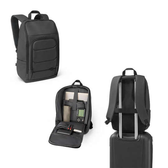 TOULON. Sac à dos pour ordinateur portable en polyester recyclé 600D haute densité 16