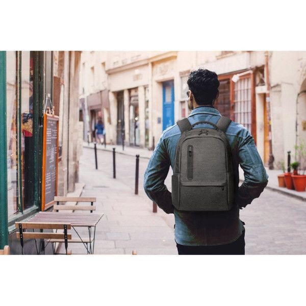 Sac à dos pour ordinateur portable RE-BOSTON en nylon recyclé 2Tone résistant à l'eau - BCM Goodies